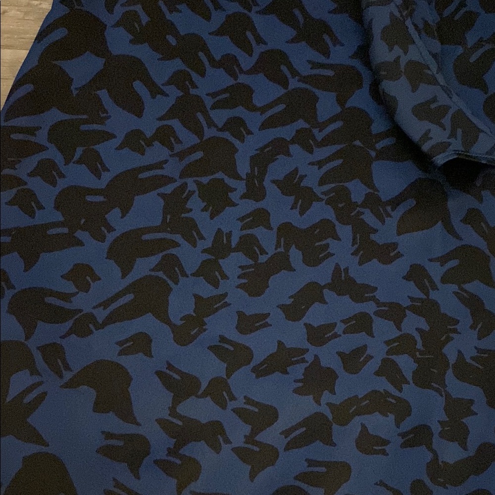 Women's Blue Patterned Top - Picture 4 of 4